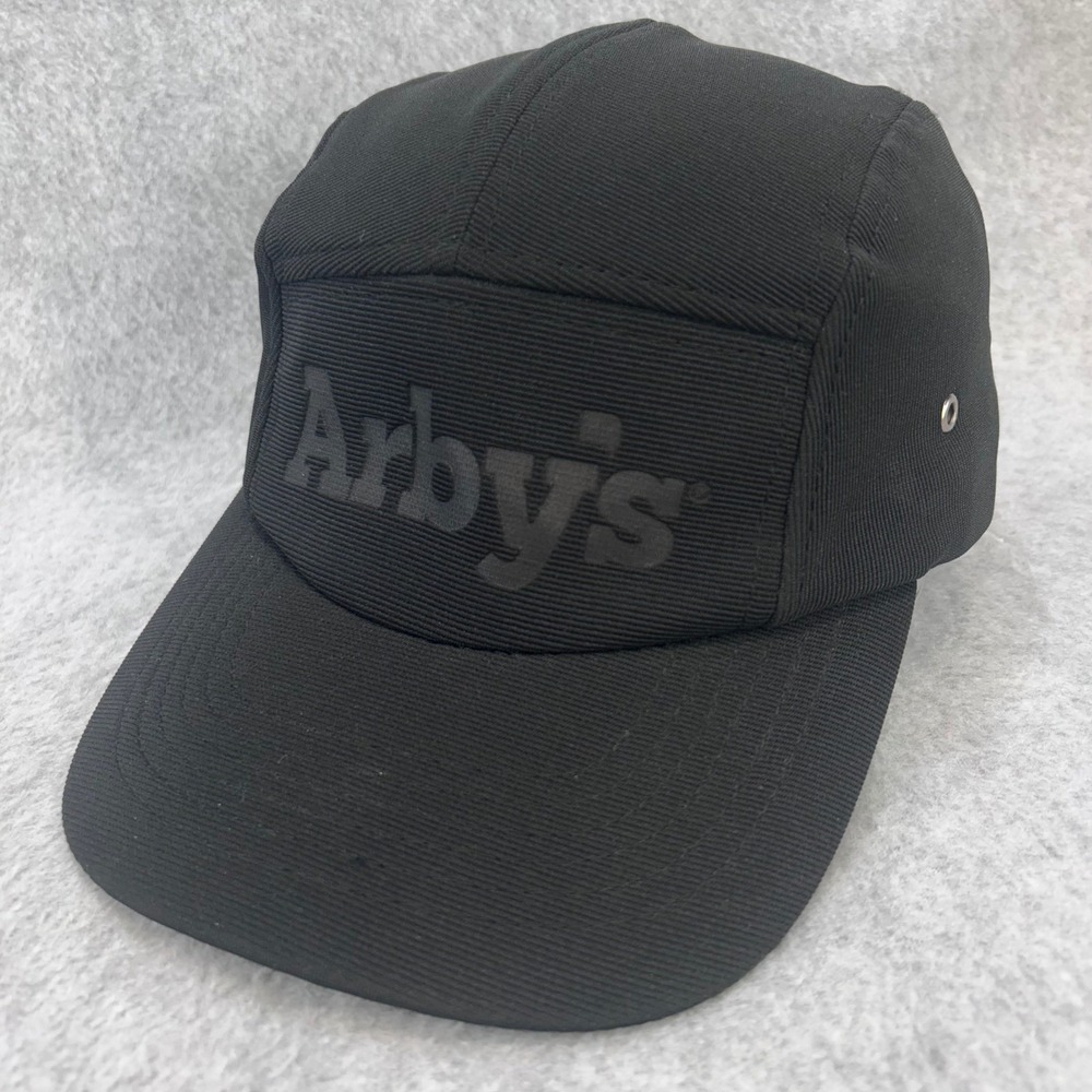 Arby's Logo Unisex Black CSE Five Panel Hat Adjustable Strapback Cap OSFM